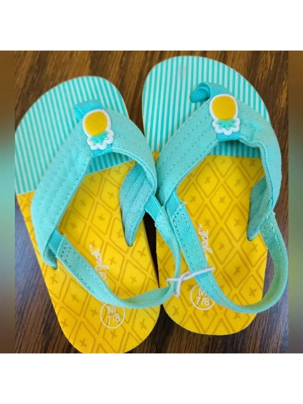 New Cat & Jack Pineapple Sandals Sizes 5/6 & 7/8